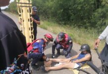 Municipio Silva| Mujer resultó lesionada en deslizamiento de moto