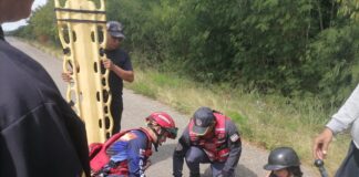 Municipio Silva| Mujer resultó lesionada en deslizamiento de moto