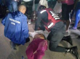 Tucacas| En estas condiciones quedó mujer al sufrir un deslizamiento de moto