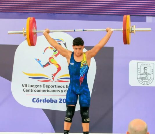 Falcón con cuatro atletas y un entrenador de pesas a los Juegos Suramericanos de la Juventud Panamá 2026