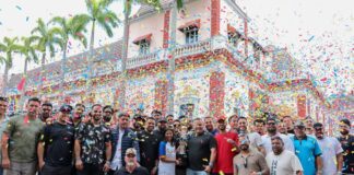 Delcy Rodríguez recibió en Miraflores a los campeones de la Serie de las Américas