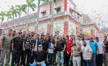 Delcy Rodríguez recibió en Miraflores a los campeones de la Serie de las Américas