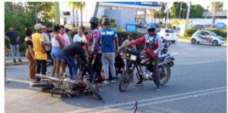 Tucacas| Lesionada sexagenaria en colisión de motos