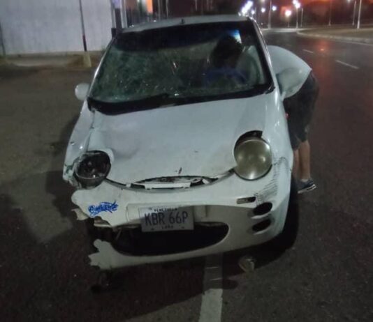 Punto Fijo| Publican imágenes del vehículo que arrolló a ciclista