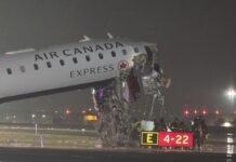 Avión de Air Canada sufrió colisión durante aterrizaje y dejó dos muertos Avión de Air Canada sufrió colisión durante aterrizaje y dejó dos muertos