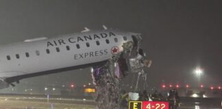 Avión de Air Canada sufrió colisión durante aterrizaje y dejó dos muertos Avión de Air Canada sufrió colisión durante aterrizaje y dejó dos muertos