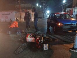 Punto Fijo| Colisión entre moto y carro dejó un policía lesionado