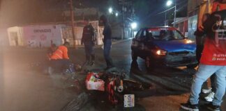 Punto Fijo| Colisión entre moto y carro dejó un policía lesionado
