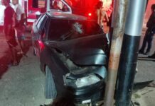 Punto Fijo| Conductor bajo los efectos del alcohol chocó con un poste