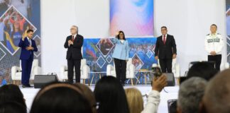 Delcy Rodríguez pidió oraciones por Maduro y las relaciones con EEUU