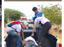 Municipio Federación| lesionado camillero en deslizamiento de moto