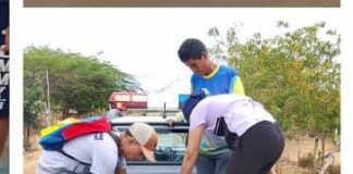 Municipio Federación| lesionado camillero en deslizamiento de moto