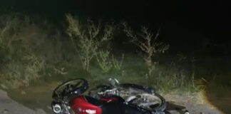 Motorizado deslizó en San Pedro de Adícora