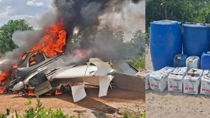 FANB inutiliza aeronave usada por narcotraficantes