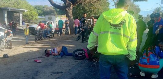 Carabobo| Colisión de motos deja un fallecido y un herido