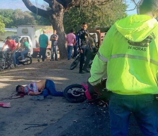Carabobo| Colisión de motos deja un fallecido y un herido