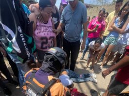Coro| Vídeo| Motorizado murió en deslizamiento de moto