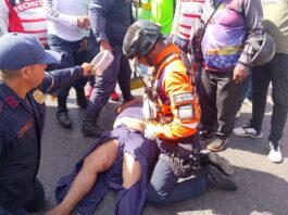 Coro| Motorizado se produjo una herida abierta en la pierna