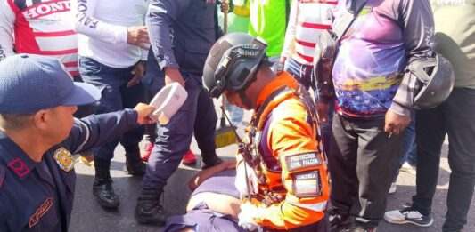 Coro| Motorizado se produjo una herida abierta en la pierna