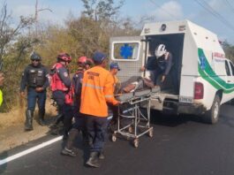 Municipio Silva| motorizado sufrió poliltraumatismos
