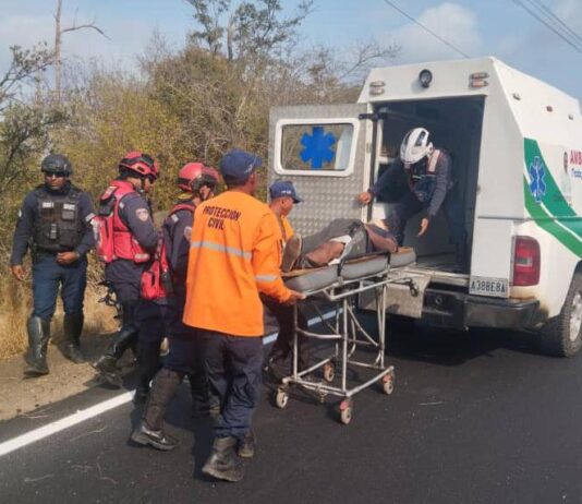 Municipio Silva| motorizado sufrió poliltraumatismos