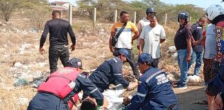 Coro| Vídeo| Motorizado quedó inconsciente en deslizamiento