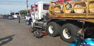 Mauroa| Vídeo| Motorizado se estrelló con una gandola