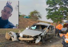 Funcionario de la PNB perdió la vida en vuelco de vehículo