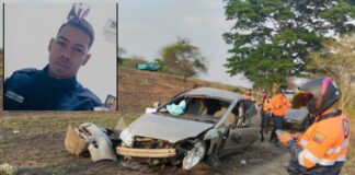 Funcionario de la PNB perdió la vida en vuelco de vehículo