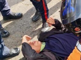 Coro| Accidente dejó dos funcionarios de Polimiranda lesionados