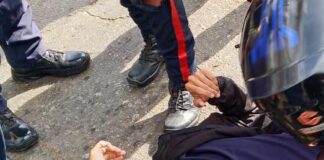 Coro| Accidente dejó dos funcionarios de Polimiranda lesionados