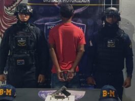 Coro| Detenido adolescente con un arma de fuego