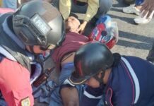 Coro| Lesionado conductor de una moto en accidente