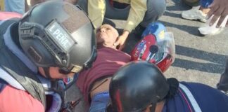 Coro| Lesionado conductor de una moto en accidente