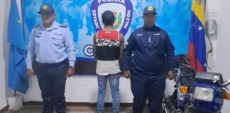 Tocópero| Joven con actitud agresiva quedó detenido