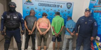 Municipio Falcón| Detenidos «El Cubita», «La Ñeca», » El Chiche» y «El Copete» en Pueblo Nuevo