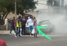 Punto Fijo| Vídeo| Adulta mayor víctima de hurto durante incendio de su vehículo