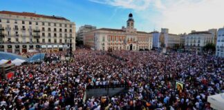 María Corina concentró miles de venezolanos en Madrid