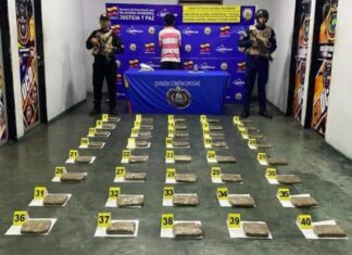 Incautan 40 kilos de marihuana en operativos desplegados en Apure y Falcón