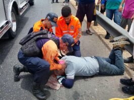 Punto Fijo| Motorizado ebrio deslizó en la Redoma El Sabino