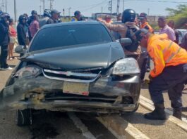 Punto Fijo| Vehículo chocó contra un muro