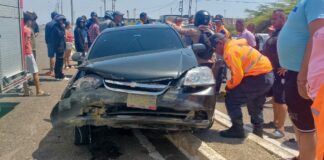 Punto Fijo| Vehículo chocó contra un muro