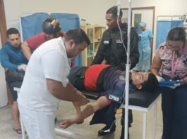 Municipio Falcón| Colisión entre moto y vehículo dejó a dos PNB lesionados