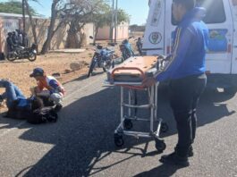 Municipio Falcón| Pareja de motorizados deslizó en Yabuquiva