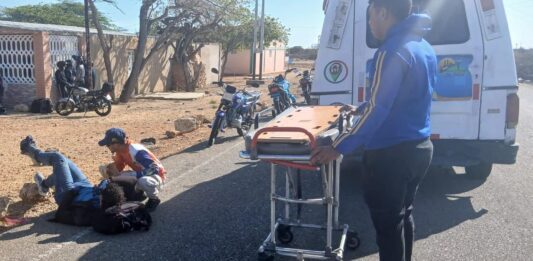 Municipio Falcón| Pareja de motorizados deslizó en Yabuquiva