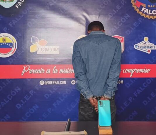 Coro| Detenido sujeto por robo