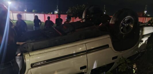 Municipio Silva| Vuelco de camioneta dejó mujer lesionada