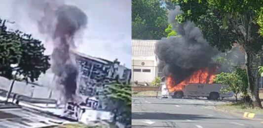 Autobús «voló en pedazos» durante atentado contra Ejército de Colombia