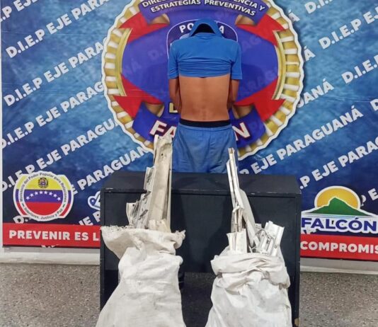 Capturan a peligroso delincuente por hurto en el Caipa