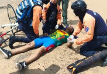 Coro| Ciclista murió infartado mientras entrenaba